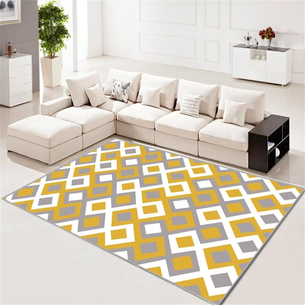 Tapis lavable pour chambre bébé 140x200 géométrique et facile d'entretien