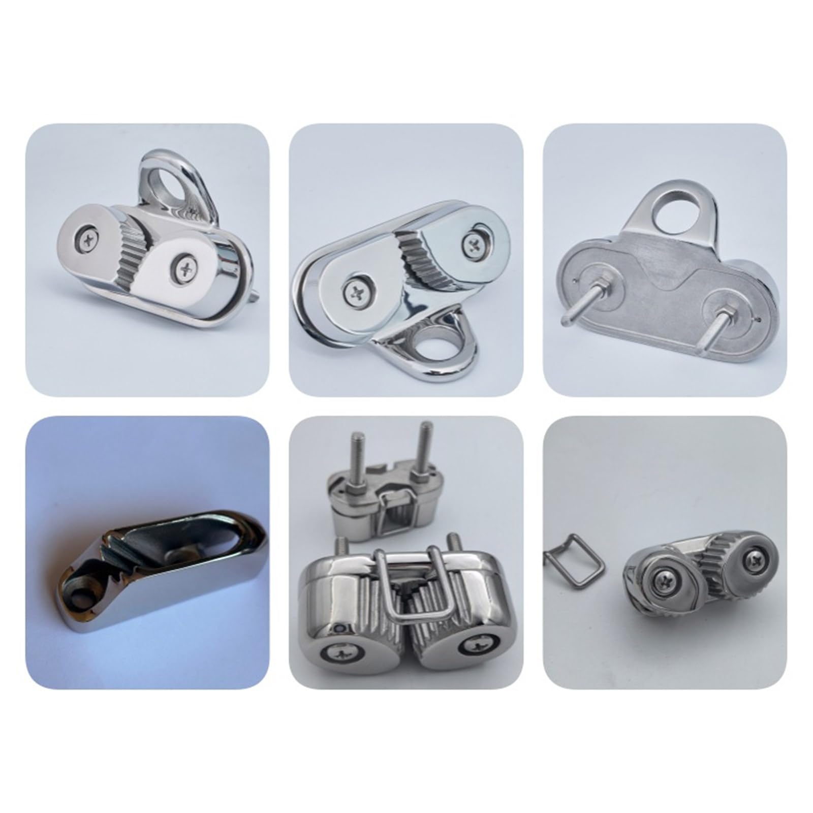 Tacchetti hardware per barche per corde da 6-15 mm in acciaio inox anelli leader Fairlead Barche a vela Pilates Attrezzature Hardware Anelli leader Passacavo per barche a vela Canoa Gommone