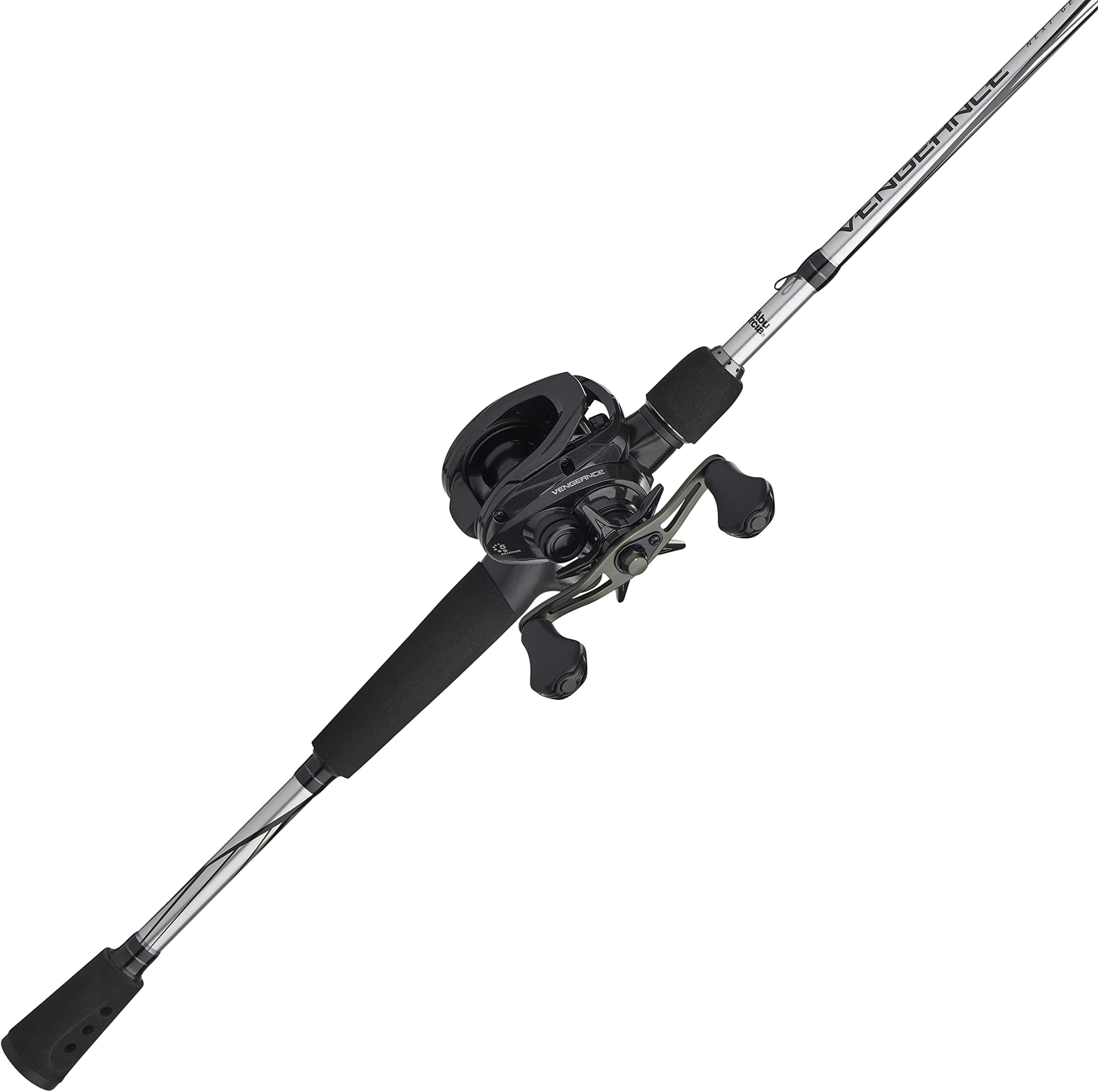 Abu Garcia Vengeance Low Profile Baitcast Reel and Fishing Rod Combo