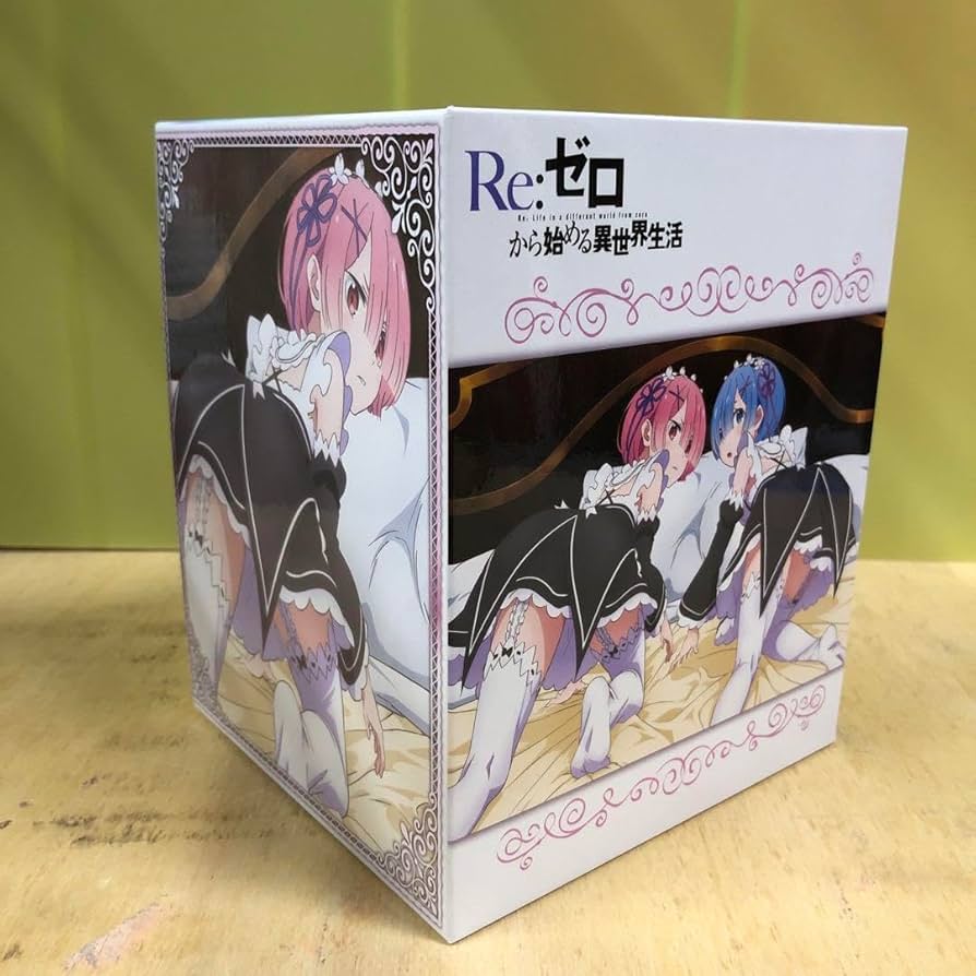 レム＆ラム アニメ描き下ろしイラスト使用全巻収納BOX Amazon.co.jp: レム＆ラム アニメ描き下ろしイラスト使用全巻