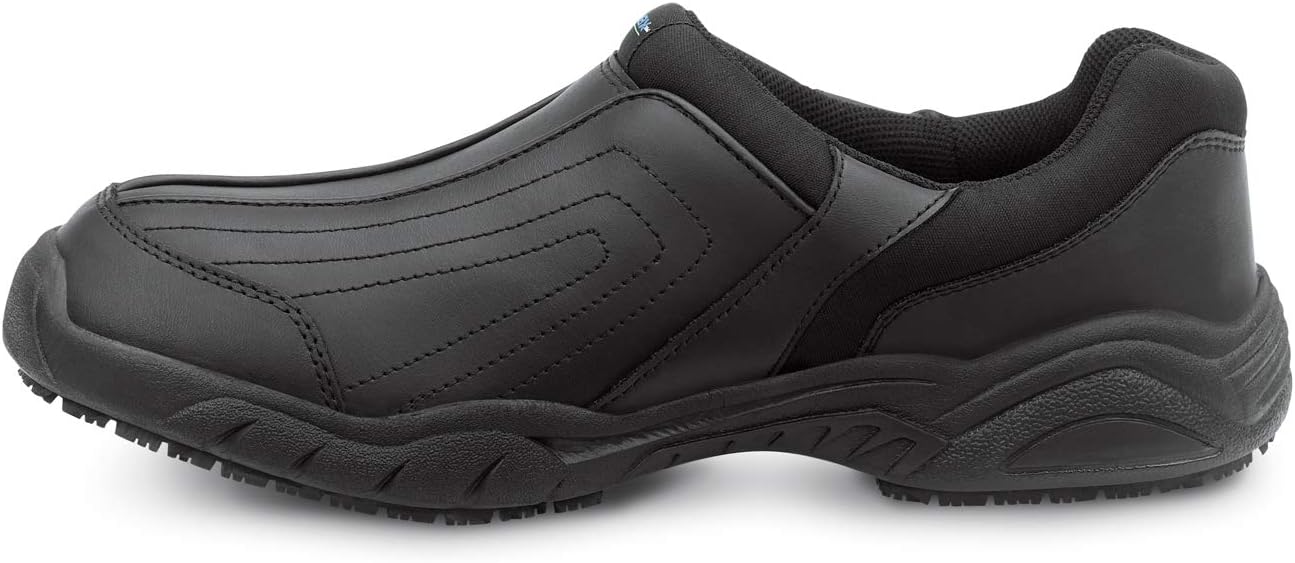 SR Max Charlotte, Women's, Black, Athletic Slip On Style Slip Resistant Soft Toe Work Shoe