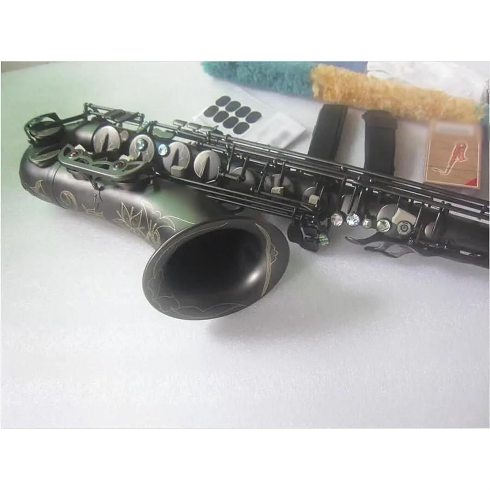 Saksofon Tenorowy Czarny Profesjonalny Instrument Muzyczny Grający Na Saksofonie Tenorowym Z Etui profesjonalny Saksofon