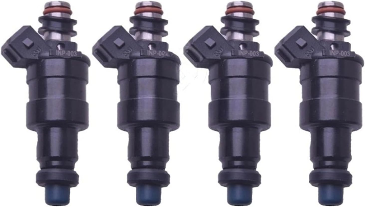 4X OE INP-003 Fuel Injector Nozzle Bico Compatible with Mitsubishi Van Galant L4 2.4L 1986 1987 1988 Car Engine Value INP003 Gasoline Direct Replacement High Performance Fuel Injection Kit