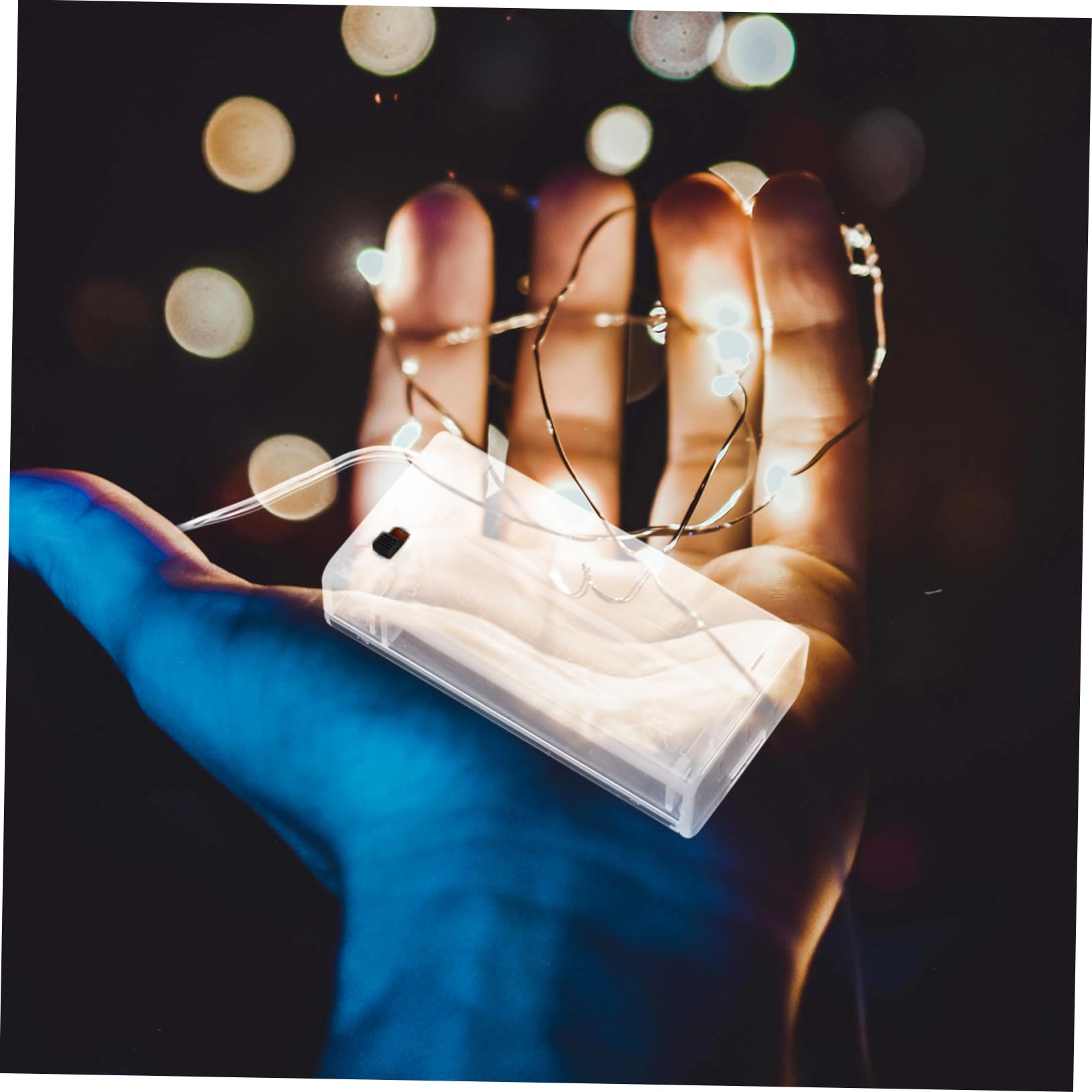 NULYLU Boîtier De Batterie 2xaa Transparent En Plastique Pour Guirlandes Lumineuses, Accessoires Pour Éclairage Portable, Support De Piles, Pour Fêtes Et Camping, Lot De 10 Pièces