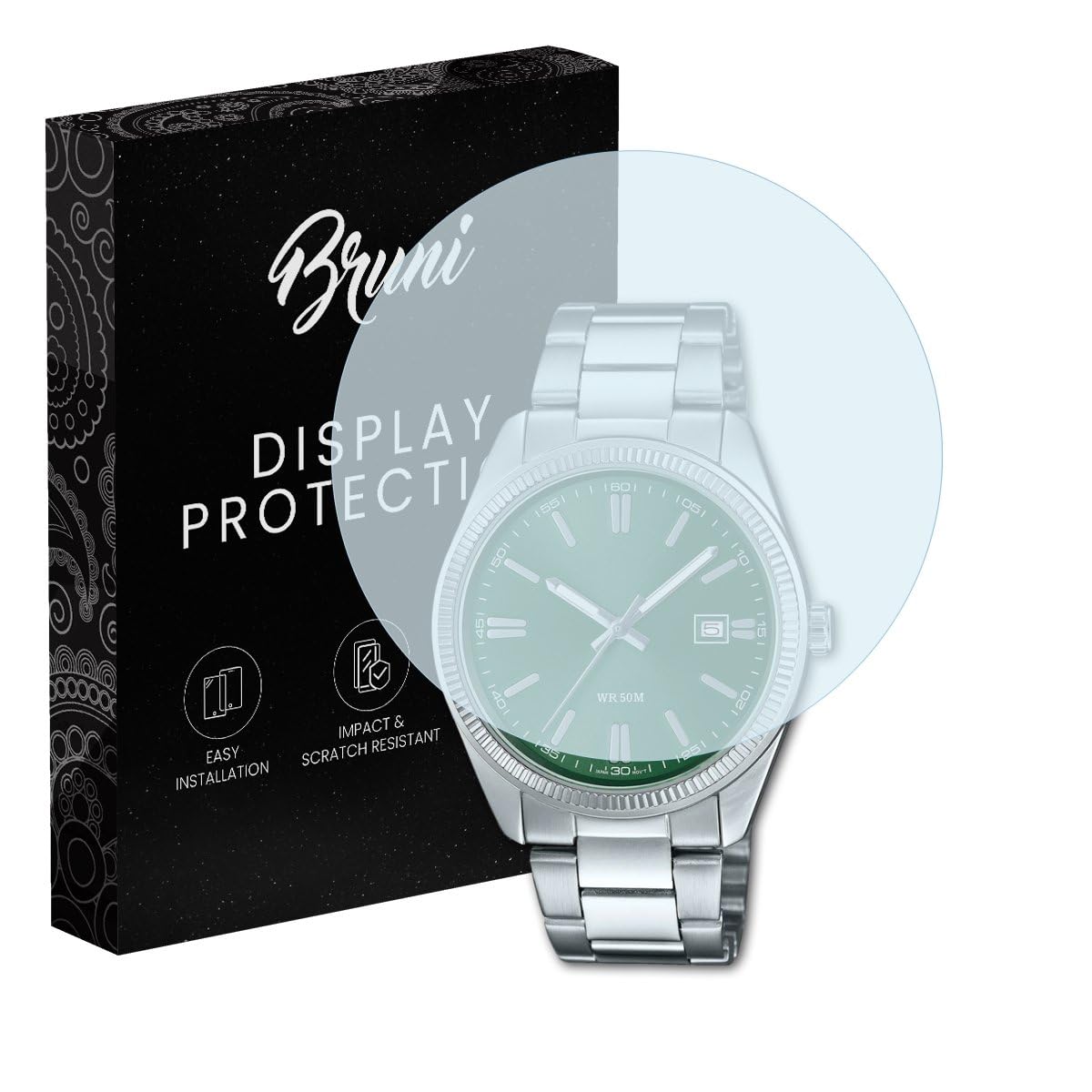 Bruni Displayschutzfolie Glasklare Displayschutzfolie für Casio MTP-1302PD-3AV