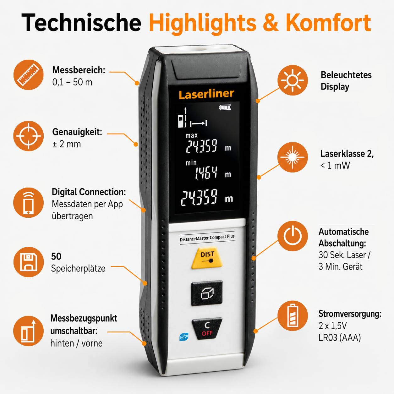 Laserliner Telémetro láser, DistanceMaster