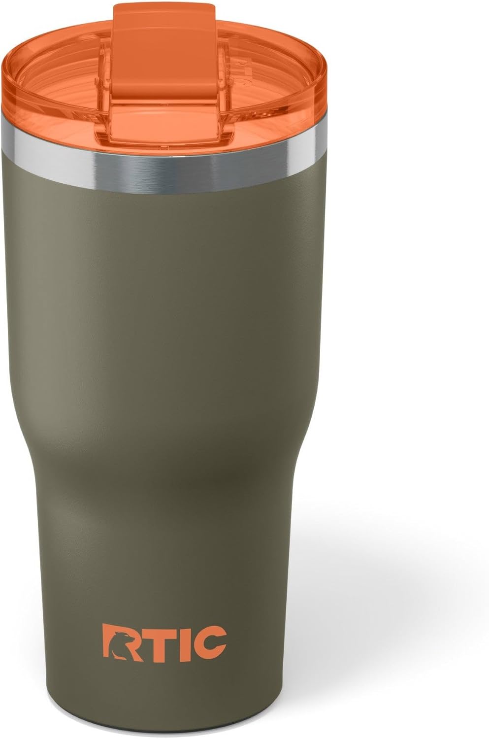 RTIC 30oz Essential Tumbler with Lid, Ceramic Lined, Insulated, Stainless Steel, Metal, Double Wall Vacuum-Insulation, Travel Cup for Iced Coffee, Tea, Hot and Cold Drink, Trailblazer