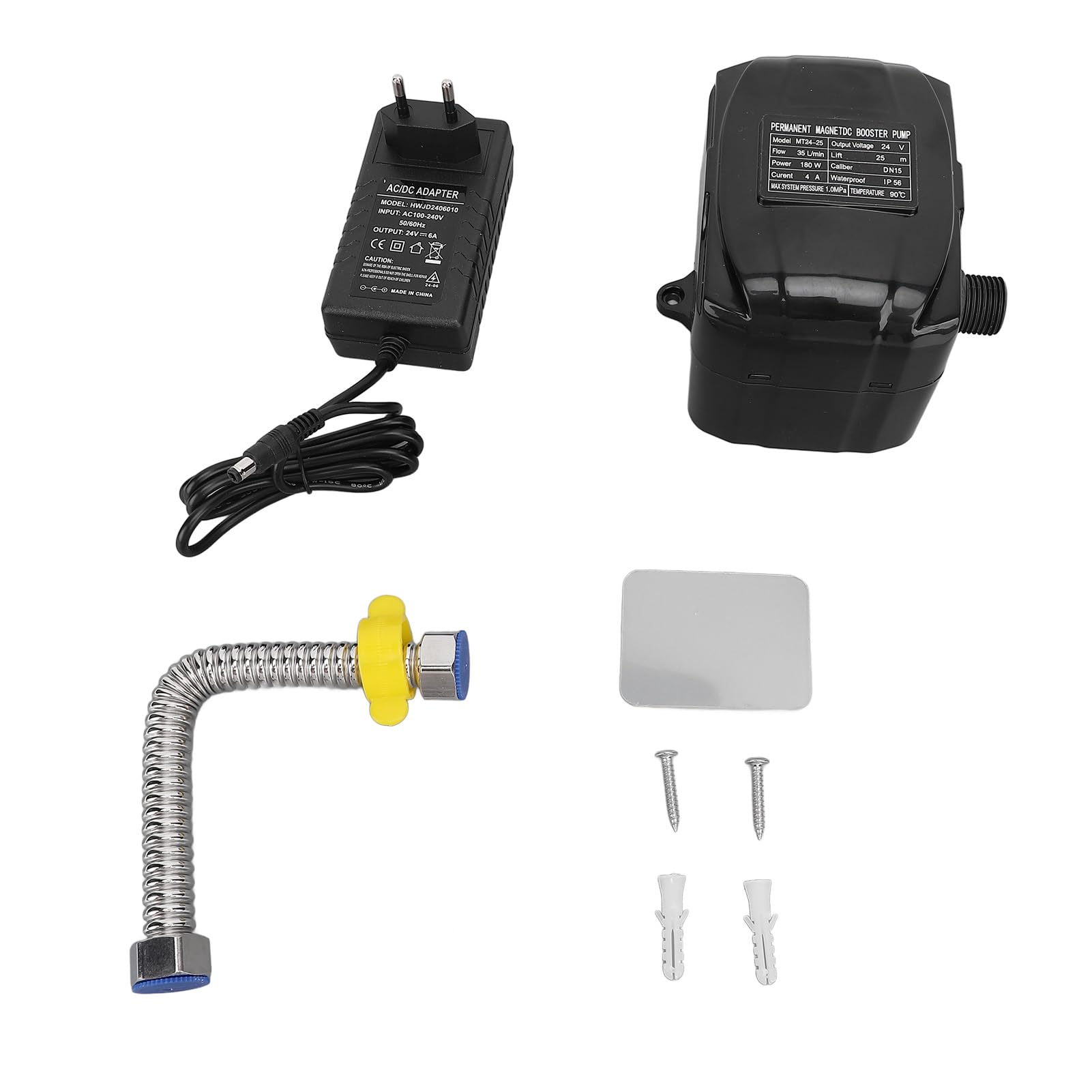 Pompa Booster Manuale Automatica Automatica Magnetica Permanente Ultra Silenziosa 35 L/min 180 W Nera