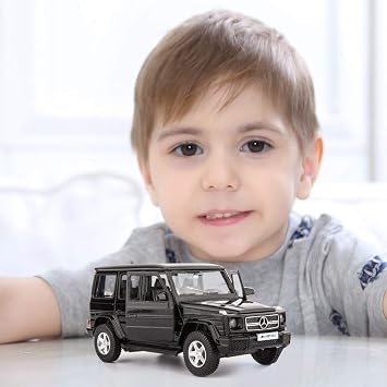 TGRCM-CZ 1/36 Scale Benz G63 Casting Car Model, Zinc Alloy G Wagon Toy Car for Kids, Pull Back Vehicles Toy Car for Toddlers Kids Boys Girls Gift (Black)