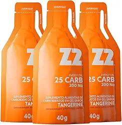 Z2+ Energy Gel Sabor Tangerina - Suplemento Alimentar de Carboidratos em Gel Líquido para Atletas de Alto Rendimento - Linha Gameday - Box 03 Sachês 40g Cada