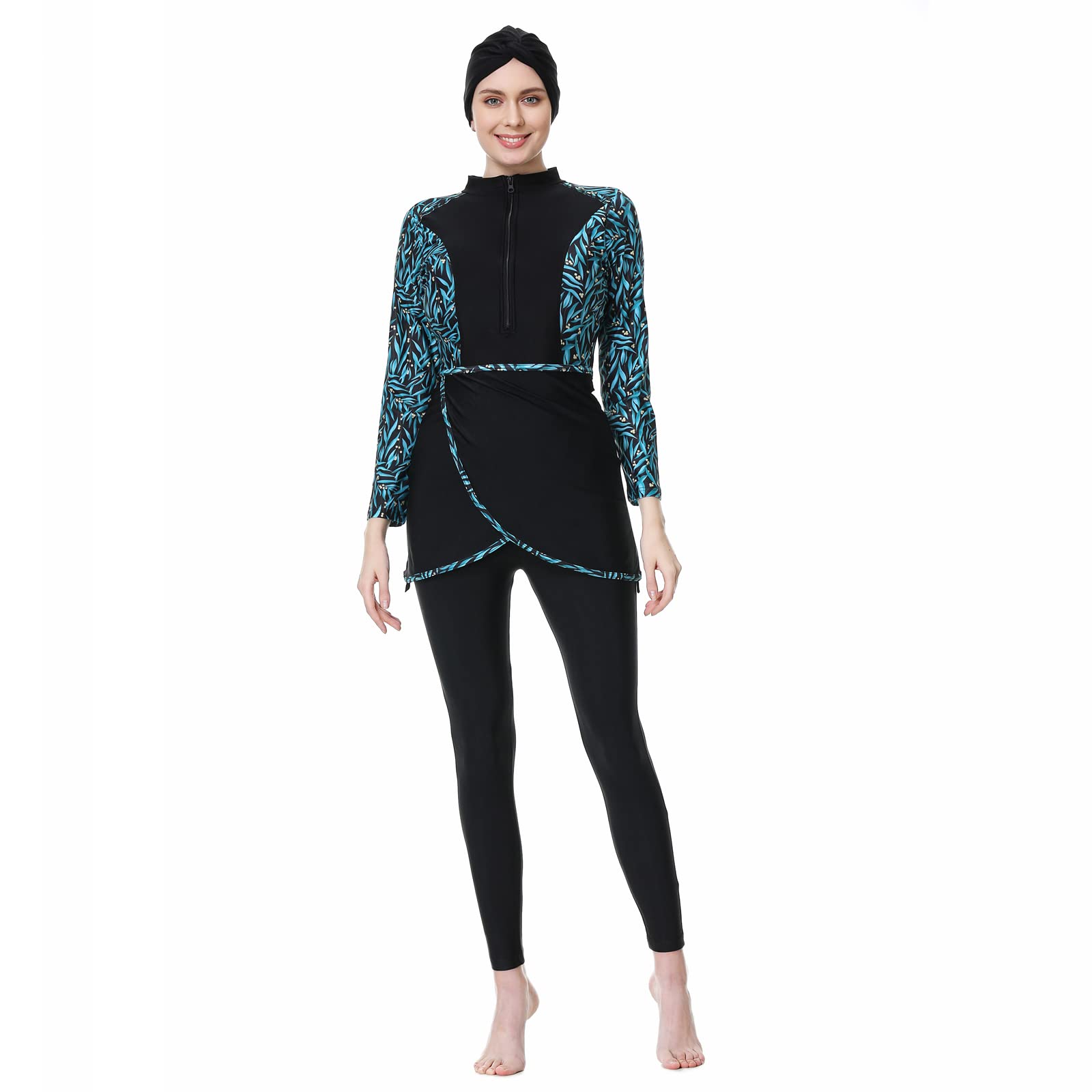 Muslim Swimwear Print Women's Conservative Swimwear Women's Beach Swimwear Burkini