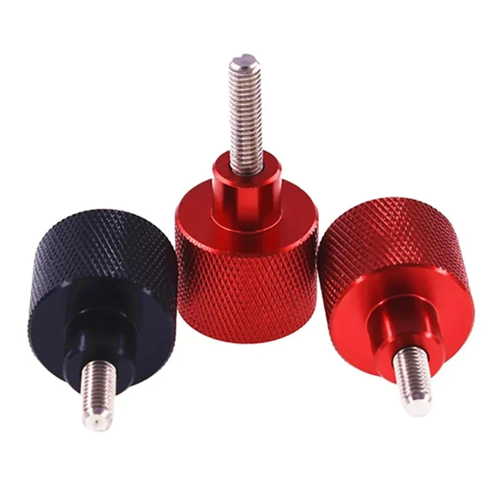 Tornillos Moleteados Tornillos moleteados UNC 1/4-20 * 6mm~60mm, pomo de aluminio con rosca acero inoxidable para máquinas(Black,5PCS_1I4-20X50MM)