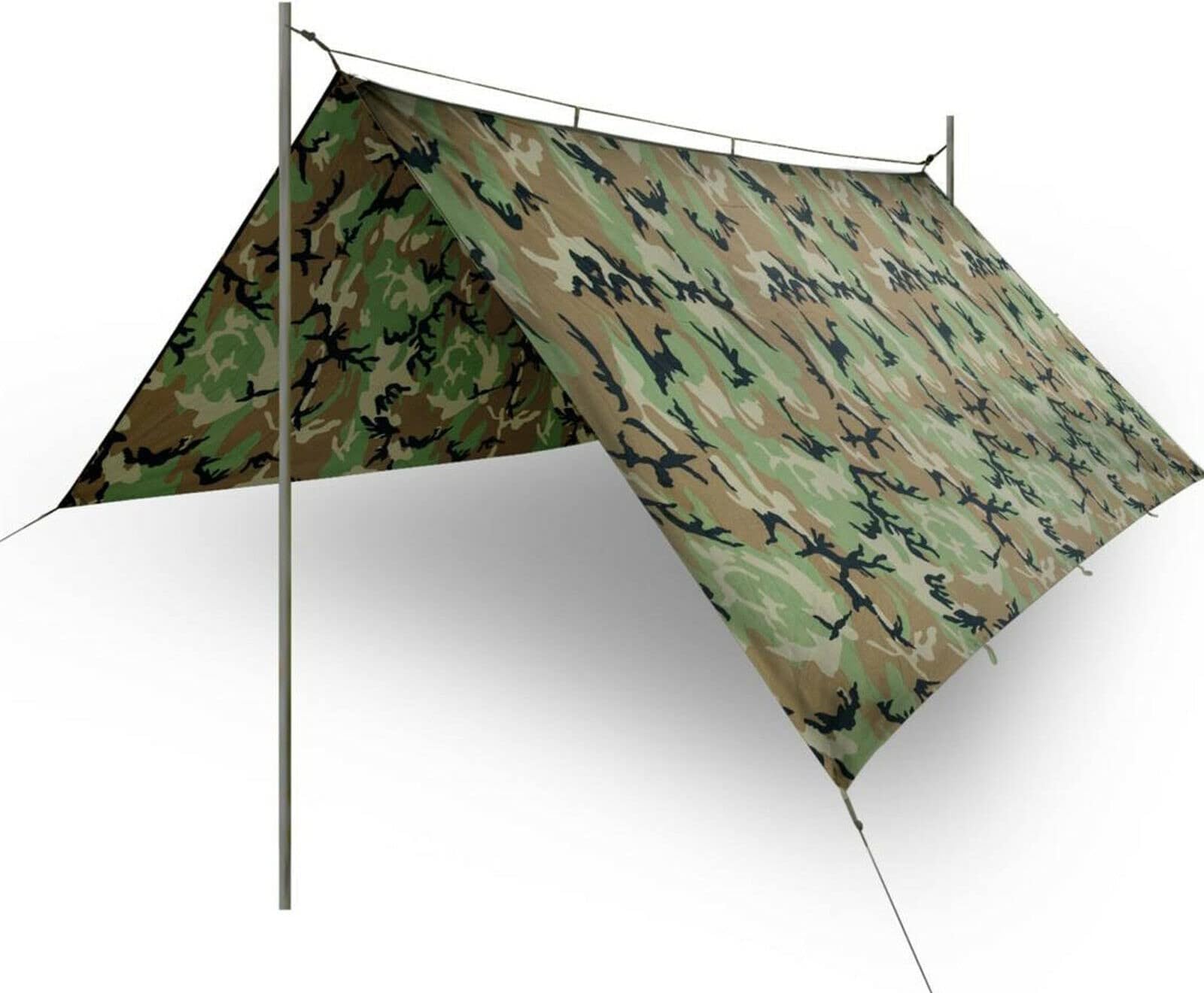 HHH Hunting® Large Military Basha Army Tent tarp camouflage bivi tent Fishing camping Ground Sheet Hunting Emergency Shelter 2.5m