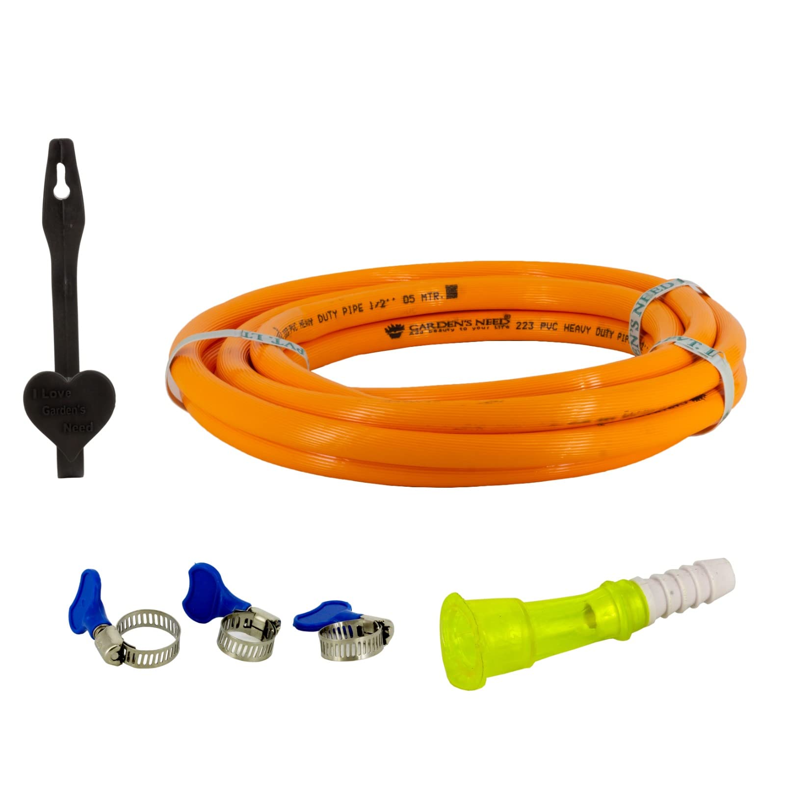 Heavy Duty Highly Durable PVC Orange Ribbed Hose Pipe For Watering (1/2 INCH), Garden Usage, Car Washing, Floor Cleaning & Pet Bathing (5 Meter Hose Pipe) (B0BTDJ8Z5T) Amazon Price History, Amazon Price Tracker