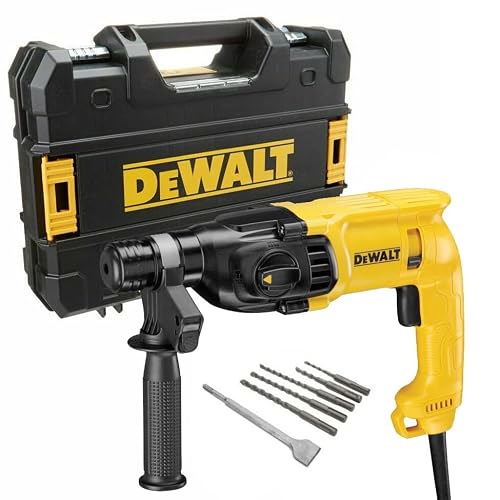 Image of DEWALT D25033K 240v SDS+ SDS Plus Hammer Drill 3 Mode + SDS Bits Chisel + Tstak