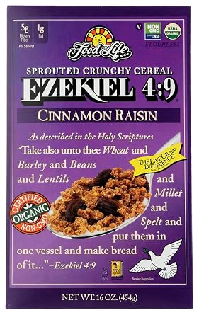 Food For Life - Ezekiel 49 Sprouted Whole Grain Cereal Cinnamon Raisin - 16 oz.