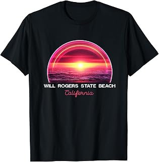 Will Rogers State Beach California Men Women Kids T-Shirt