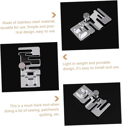 Miniatura 9 de EXCEART Prensatelas elásticos para máquina de coser de 2 piezas para facilitar el acolchado y la artesanía para uso doméstico, máquinas bajas