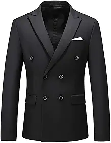 Blazer masculino trespassado slim fit cor lisa jaqueta terno