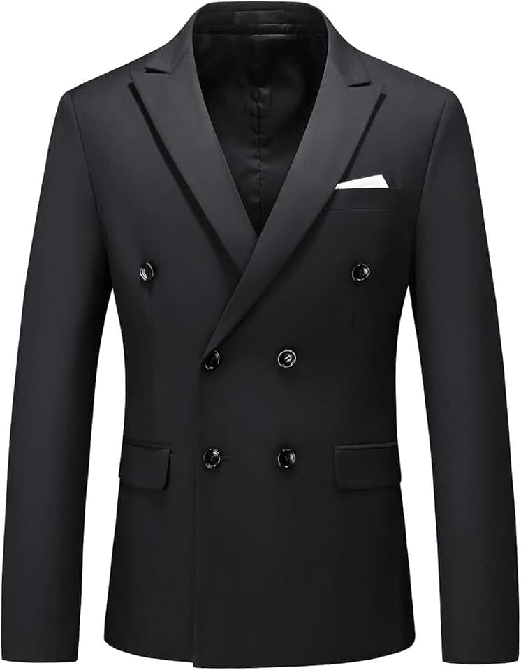 Blazer masculino trespassado slim fit cor lisa jaqueta terno