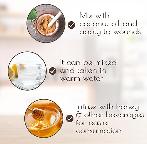 Miniatura 4 de Darsa Organics Harad Powder  Bolsa resellable de 8 onzas  Haritaki o Terminalia Chebula  USDA Orgánico  Sin OMG  Sin gluten  Suplementos a base de