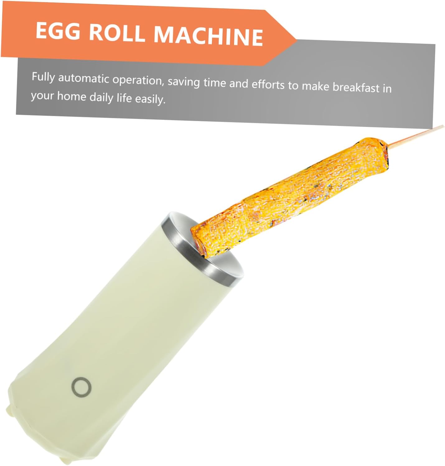 Amosfun Electric Sausage Roll Maker Machine Automatic Vertical Egg Roll Cooker Nonstick Household Breakfast Maker Compact Design for Easy Use