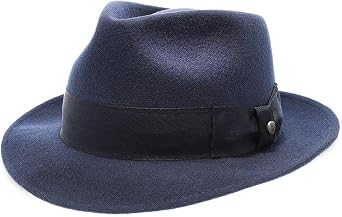 Mens Walrus Compass Diamond Crown Wool Felt Fedora Hat