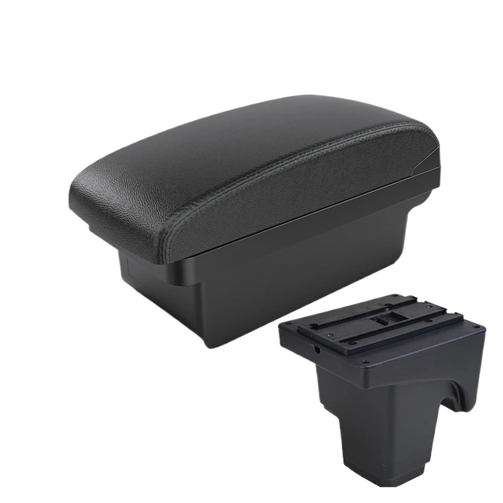 Hguvsjd Armrest Box For For Focus For Mk3 For III Armrest Center Storage Box Interior Retrofit Accessorie Car Armrests(A Black line NO USB)