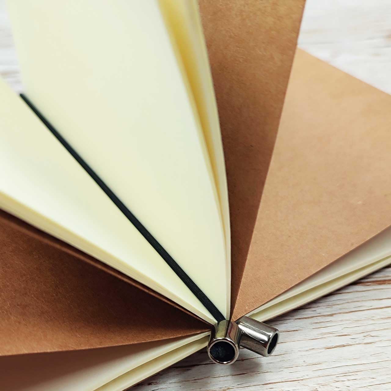 Il mio ricettario Personalizzabile da scrivere con copertina in pelle - A5 | Stile Midori, con 3 quaderni per scrivere e organizzare le tue ricette | Idea regalo per nonna, mamma, amiche e amici