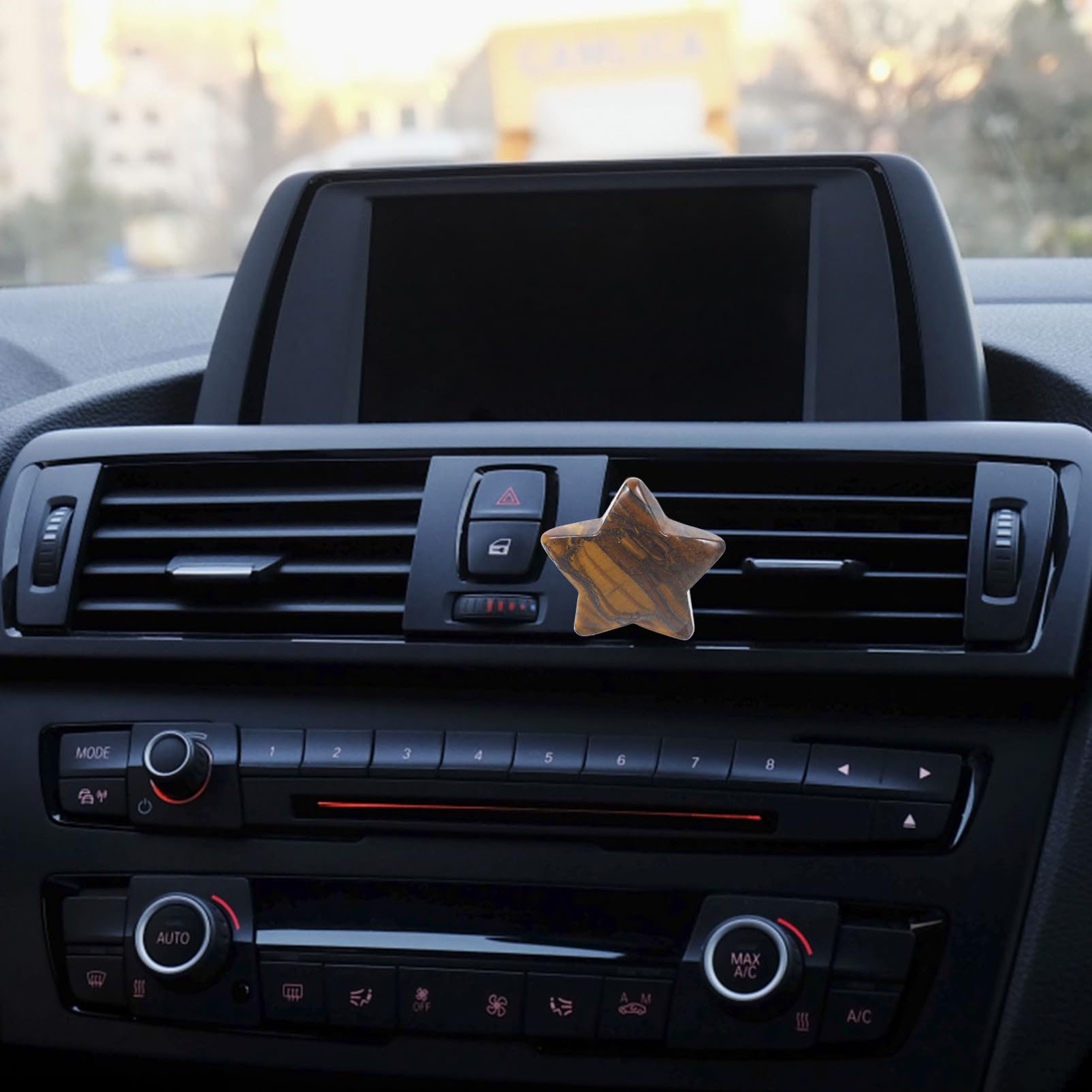 VICASKY 3 Sätze Luftauslass-clips Auto-kristall-autodekorationen Mond- Und Stern-auto-clips Robustes Material Für Dauerhaften Gebrauch 2 Stück * 3