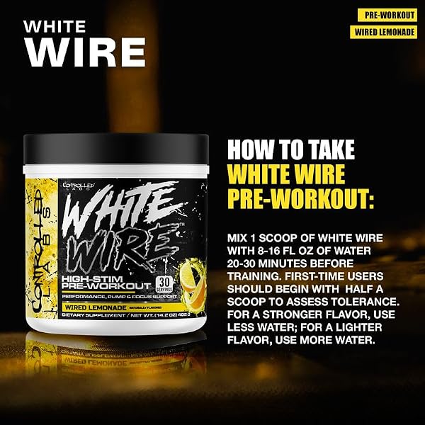 CONTROLLED LABS White Wire + Purple Wraath + PROmore Workout Stack - 1