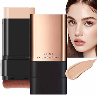 NESTVORA 2 in 1 Korean Anti-Wrinkle Foudation Stick, Flawless Eraser Foundation stick with Brush, Double Head Face Make U... Price In India
