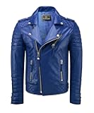 Genuine Lambskin Leather Jackets For Men - Motorcycle Biker Leather Jacket Men BN 102