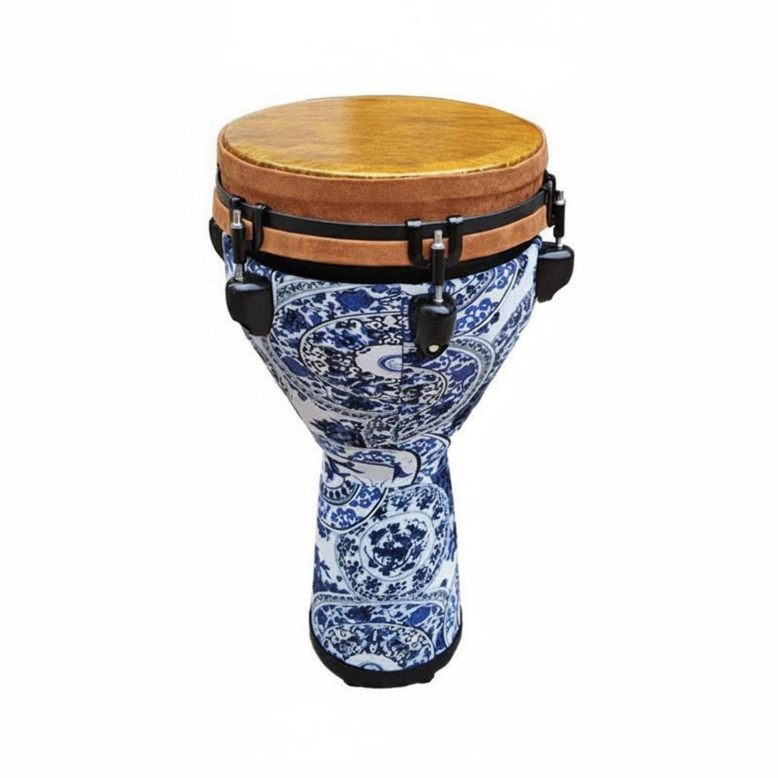 Leather Drumhead Hand Drum Mechanical Tuning Tunable Hand Drum Beginner Friendly for Beginners, Adults, Performance, Practice Porcelain-golden-image-15
