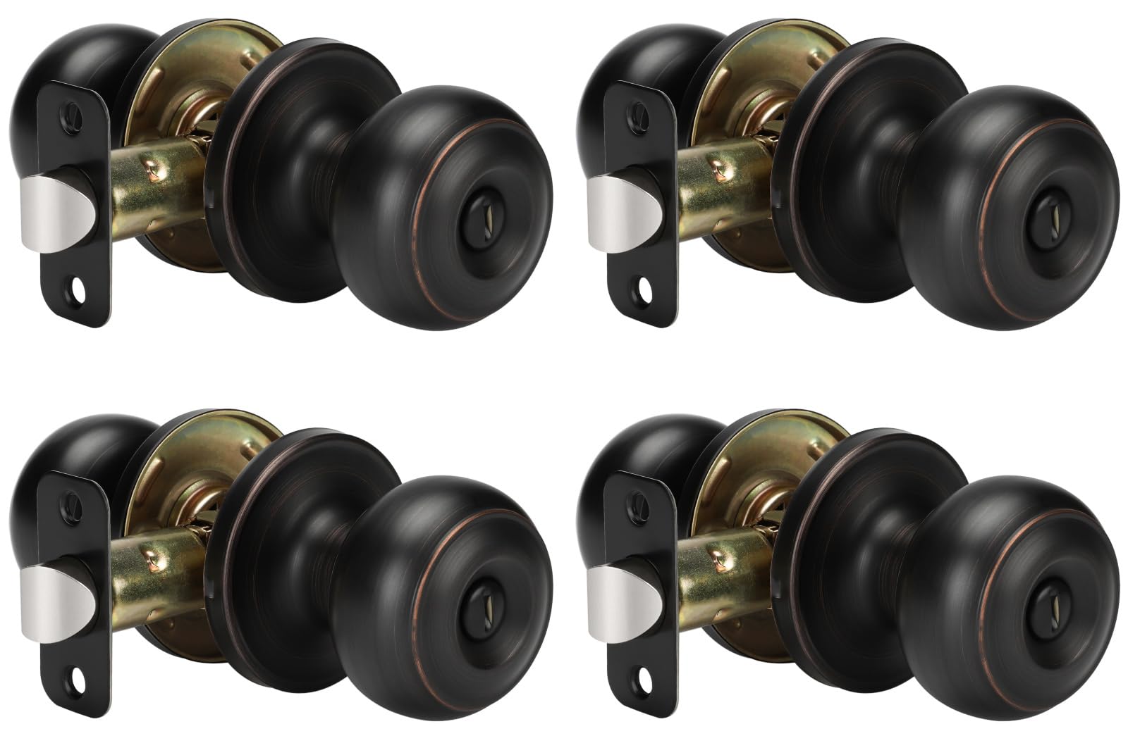 goldenwarm OilRubbed Bronze Interior Door Knobs, Interior Door Knobs