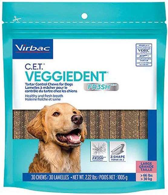 Heads Up For Tails Heads Up For Tails Veggiedent Oral Hygiene Large Dog Chew, 490 G, Adult, 1 Count