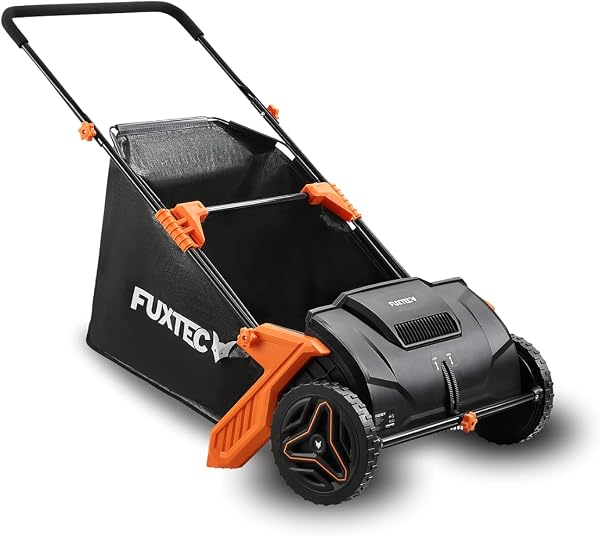 Ramasseur de feuilles manuel FX-LS52, largeur 530 mm, profondeur réglable 0-40 mm, bac 100 L, 6,5 kg