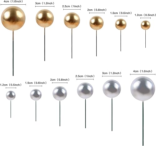 Miniatura 9 de Cyodoos 32 adornos redondos para tartas, mini globo de espuma, decoración para tartas, decoración de pasteles para fiesta de cumpleaños, suministros