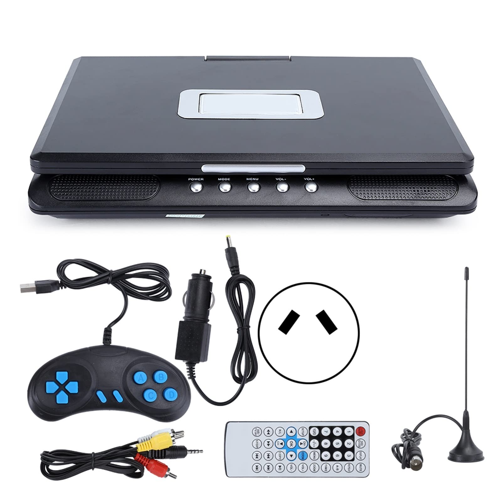9.8 Pulgadas Portable Mobile 108 0p DVD Jugador Multimedia Digital DVD Sistema de Teatro de Audio de Alta definición de Jugador de Alta definición,Compatible con La MayoríA De Dispositivos