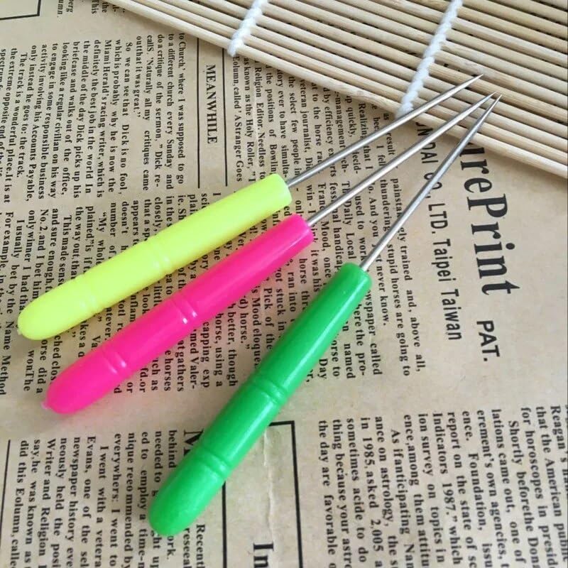 Plastic Handle Awl Die Release Tool Release Paper Cuts DIY Cutting Dies Paper Carft Making Stitch Cone Needle Sewing Accessories - (Color: 2pcs)