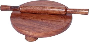 Wooden Rolling Board and pin for Home Kitchen/Baking Tool/chakla belan Set