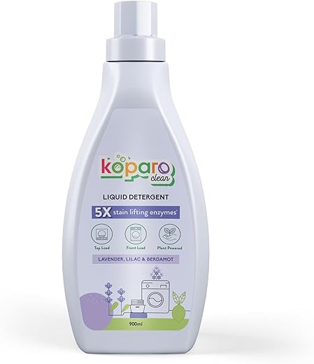 Koparo Laundry Liquid Detergent | Natural & Non Toxic | Tough on Stains - 900 ml