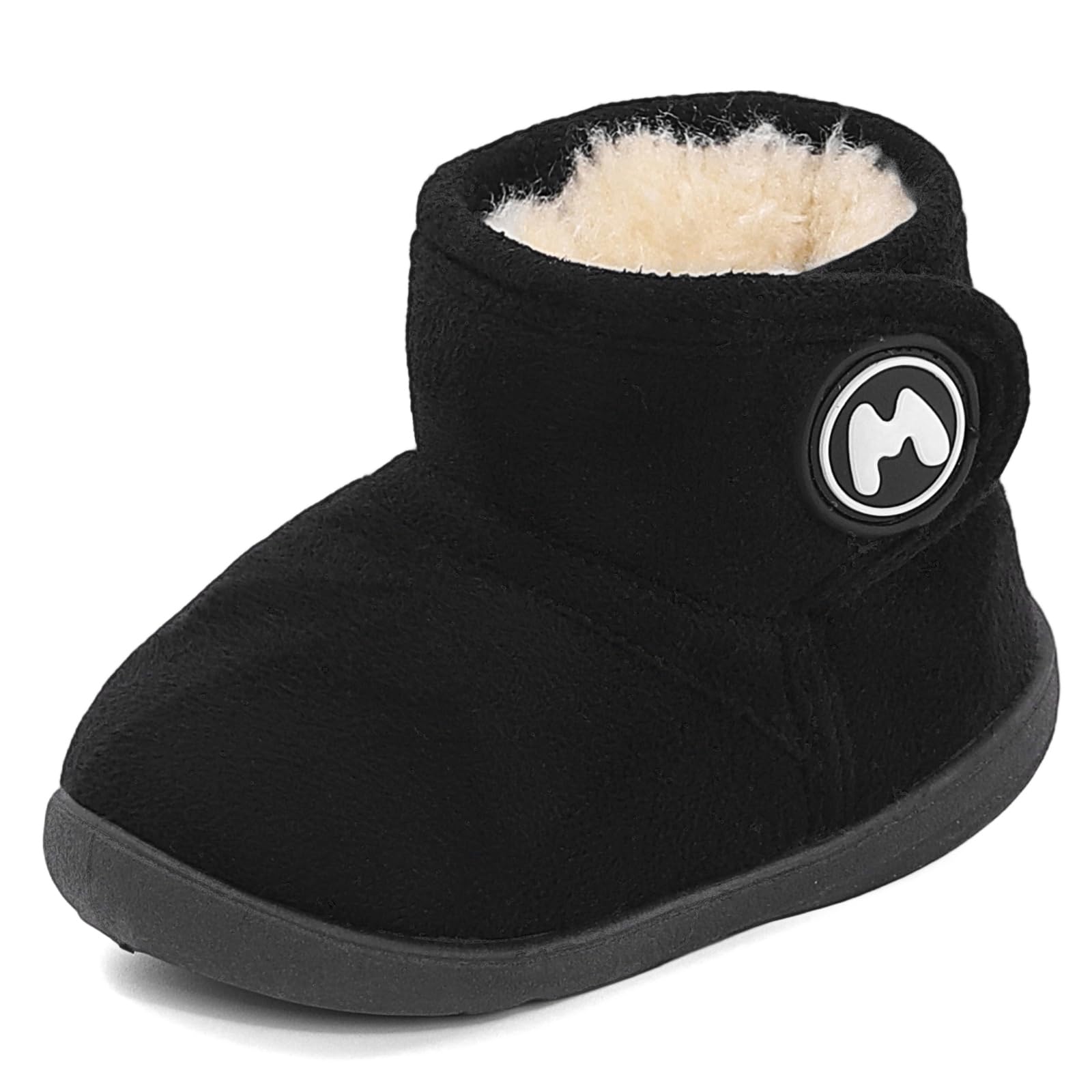 LACOFIA Bottes Hiver Bébé Garçons Filles Bottines Neige Fourrées Enfant Chaussures Hiver Chaudes avec Semelle en Caoutchouc Antidérapante 20-25 EU