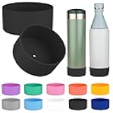 2PCS Silicone Water Bottle Boot for Stanley All Day Slim Bottle 20oz, Anti-Slip Protective Sleeve Bottom Bumper Protector for Stanley AeroLight Transit Bottle