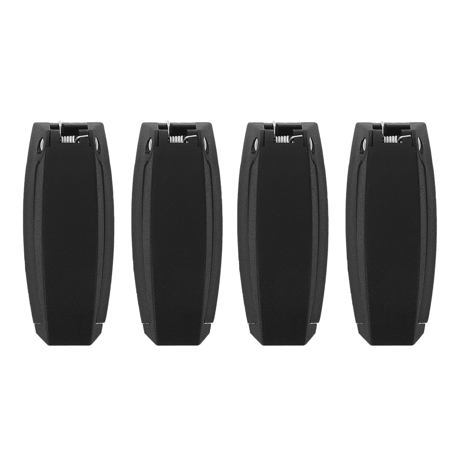 Crochets de Retenue de Porte Robustes et Résistants aux Intempéries en Plastique Lot de 4 Noir pour Camping-Car Adaptés aux Portes Extérieures de Caravane et Camping-