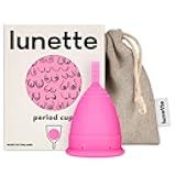 Lunette Period Cup – Menstrual Cup with 12h Leak-Free Comfort - Soft 100% Medical-Grade Silicone - Eco-Friendly Pad & Tampon Alternative Reusable for 10 Years - One-for-One Donation – Size 2 Pink