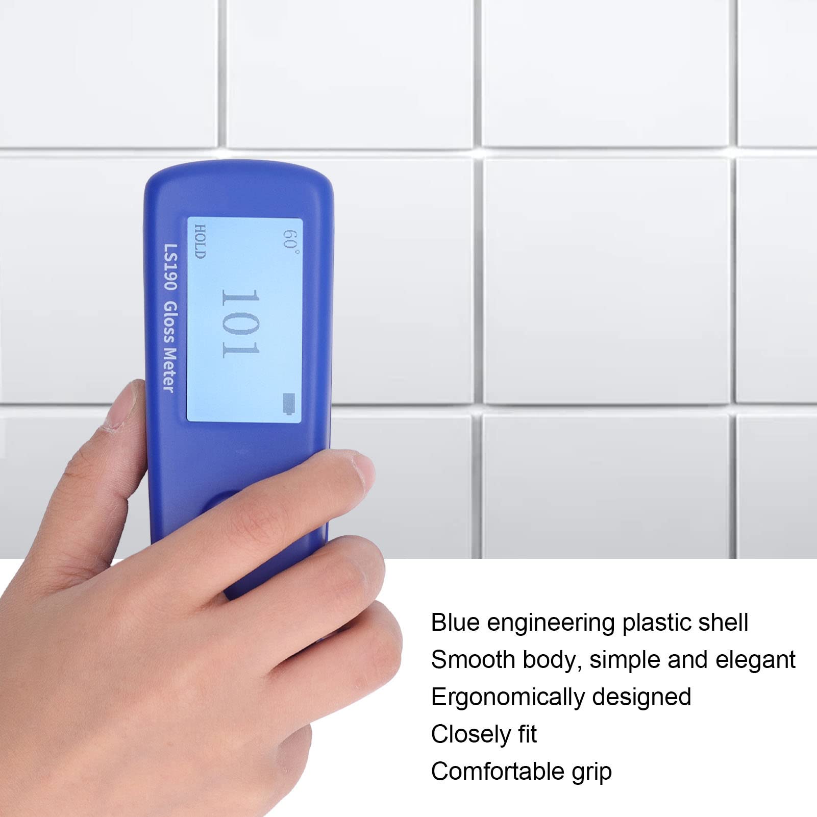 Glossmetro Digitale Misuratore di Lucentezza 0 Gradi Angolo di Prova Tester 0-200GU per Pietra Metallo