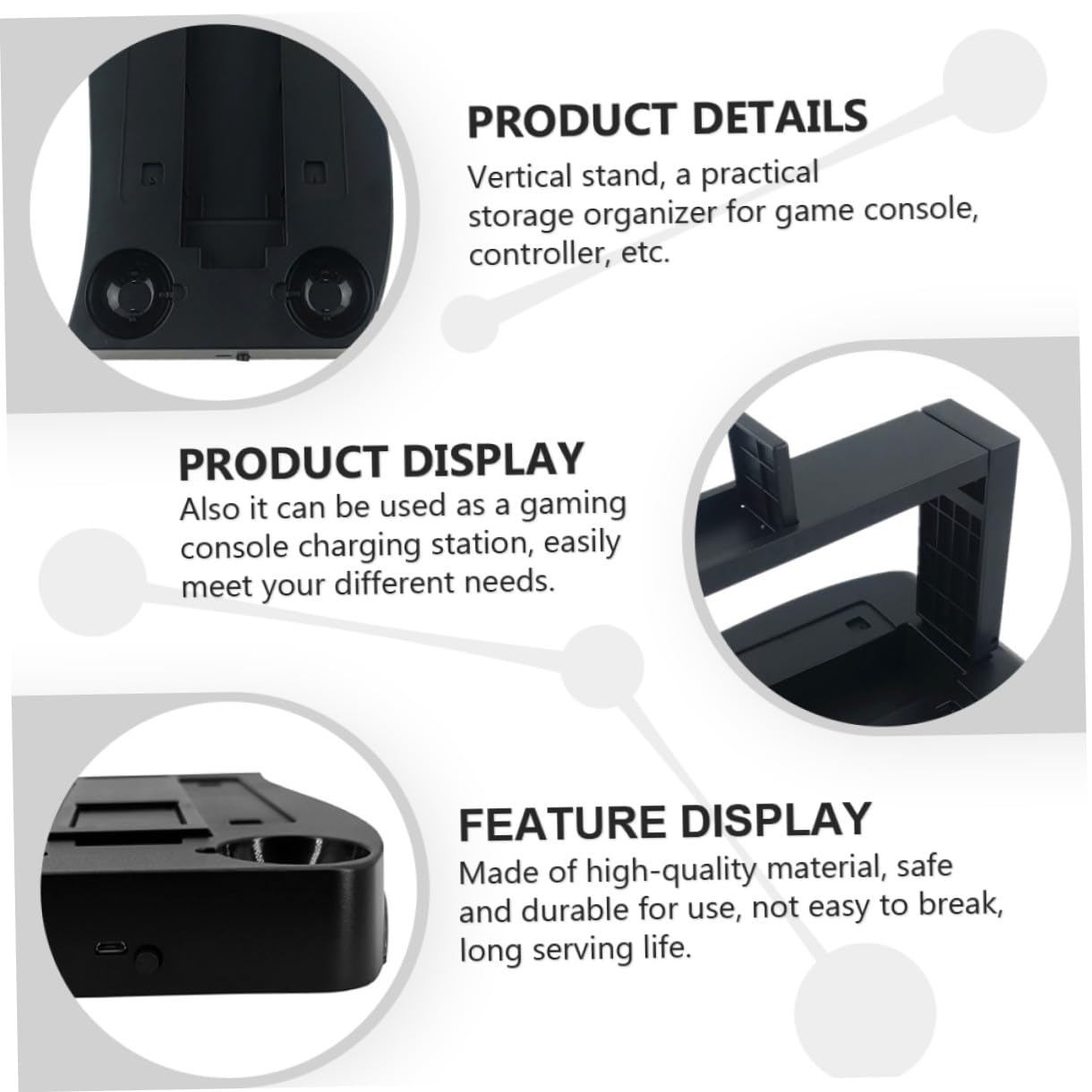 Supporto Per Occhiali Vr Dock Di Ricarica Design Compatto Facile Da Installare Per Console Di Gioco