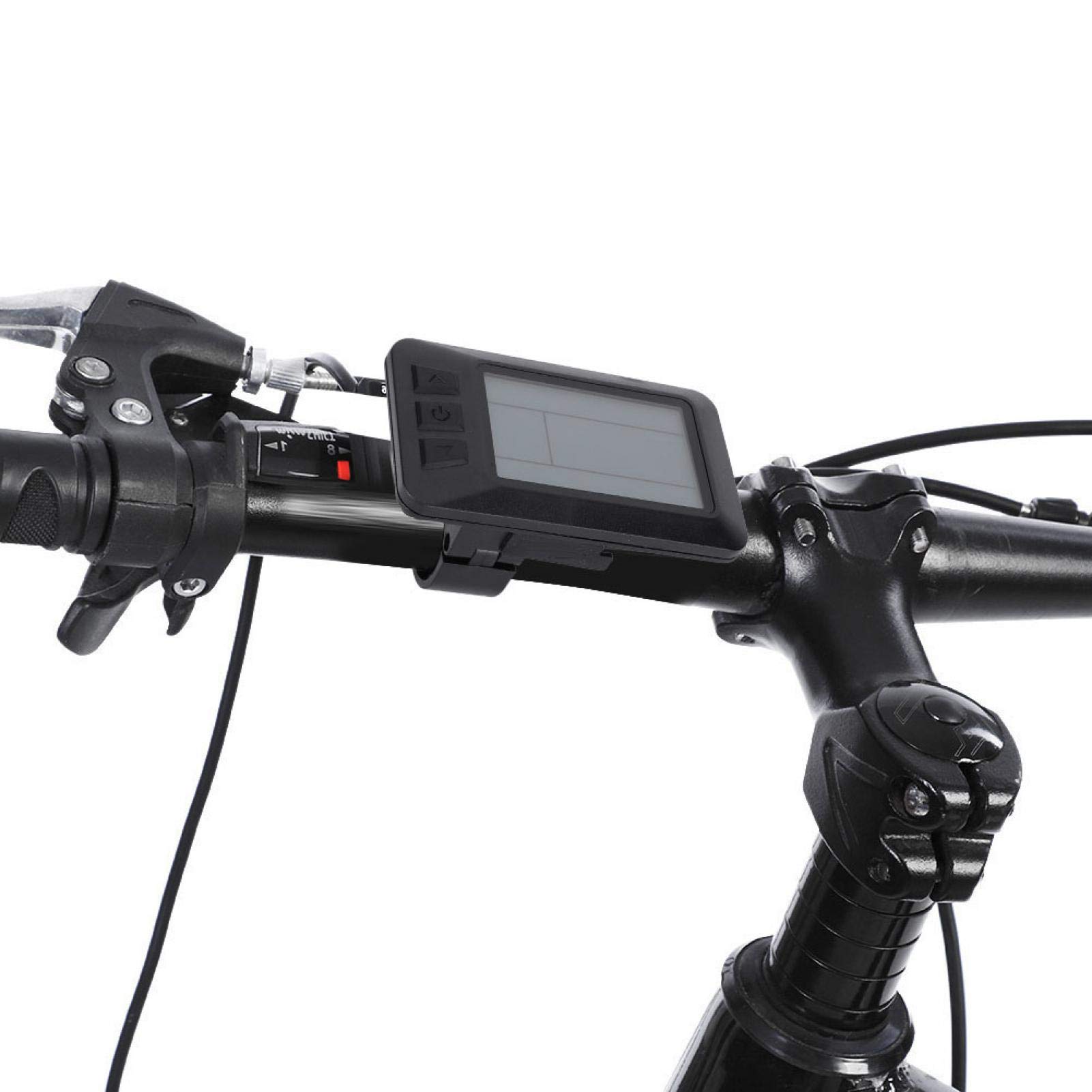 Instrumento LCD de Bicicleta, Accesorio eléctrico de conversión de Bicicleta KT-LCD7 Instrumento LCD con Conector USB Impermeable Accesorios para la conversión de Bicicletas eléctricas