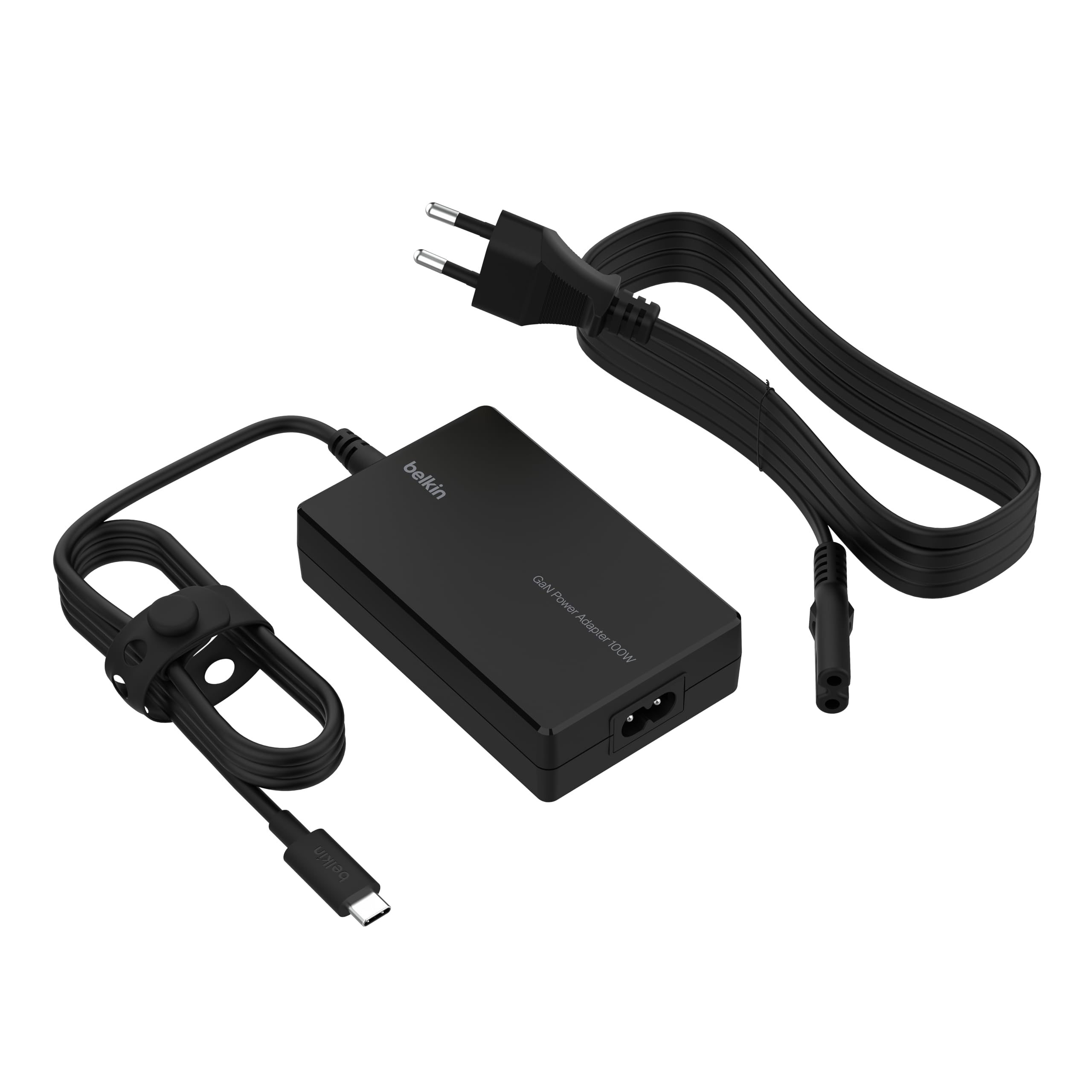 Belkin Connect Core zasilacz ładowarka USB-C GaN, szybkie ładowanie, uniwersalny port USB-C, zasilanie Power Delivery 100W, kabel 2,5 m, do konsoli, MacBooków, laptopów Windows i Chromebooków
